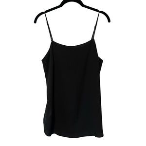 Ann Taylor Black Scoop Neck Spaghetti Strap Tank Top Size Medium